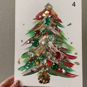 Bedazzled Christmas Tree Painting
